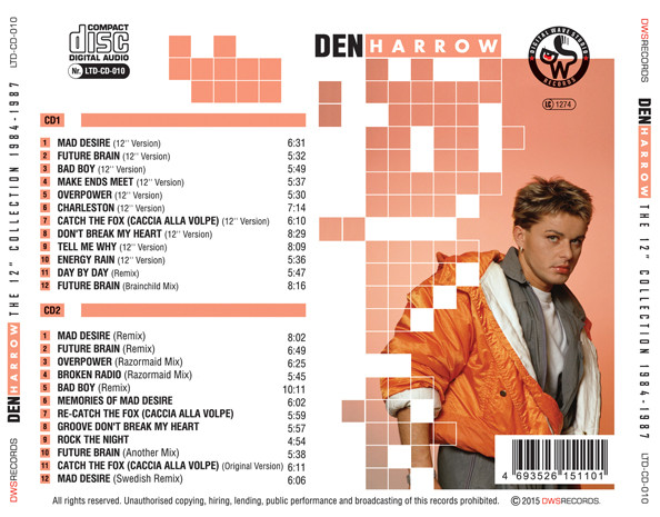 Den Harrow - The Collection 1984 -1987 - Imagen 2