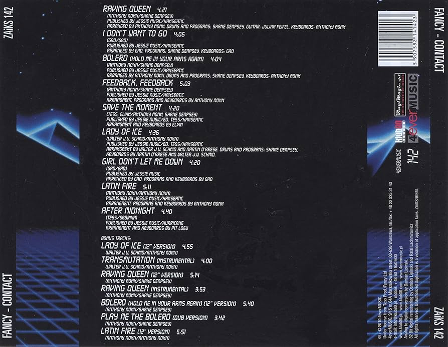 Fancy - 1986 - Contact (Deluxe Edition) - Imagen 2