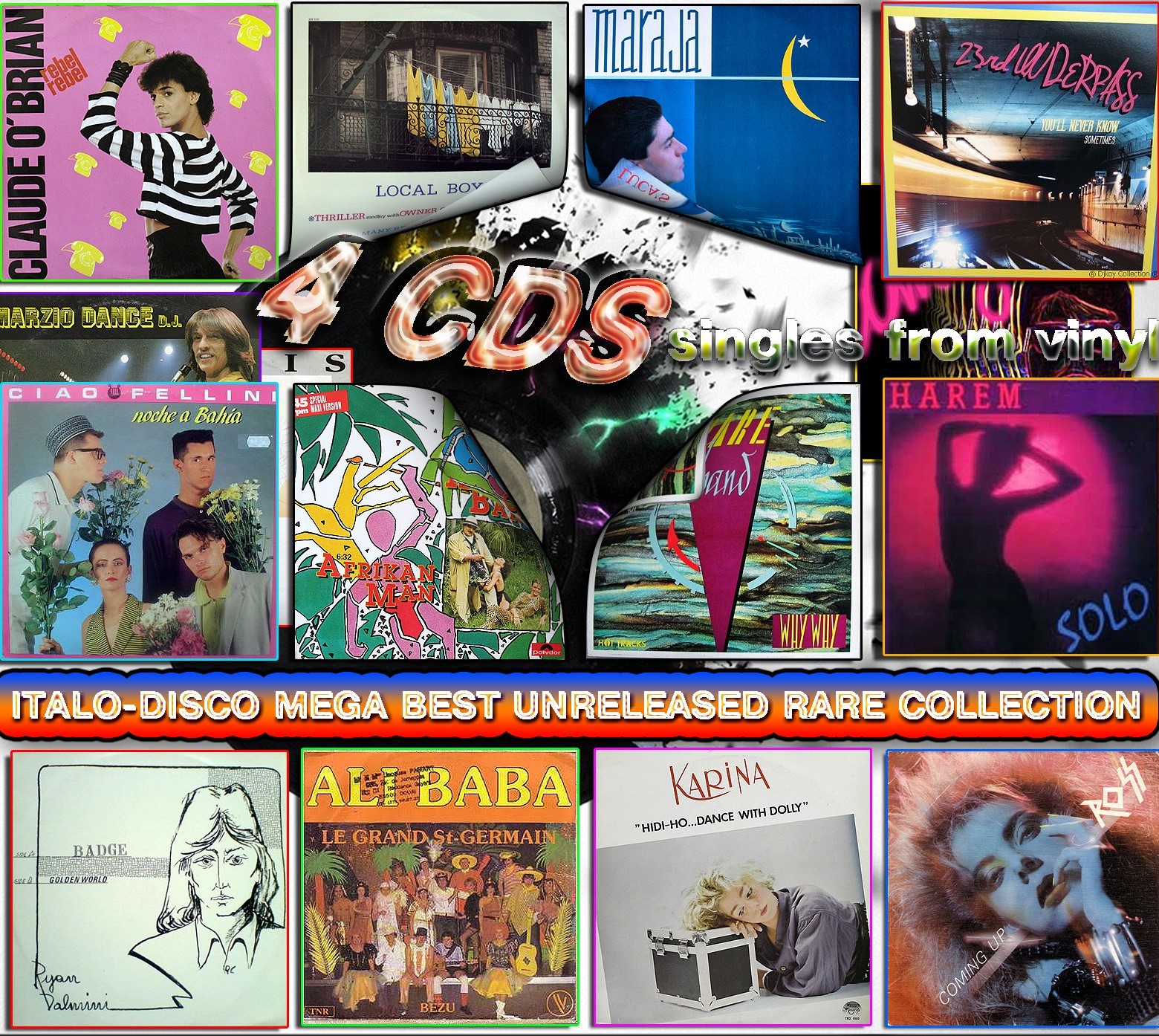 Italo Disco - Mega Best Unreleased Rare Collection Vol. 1-4